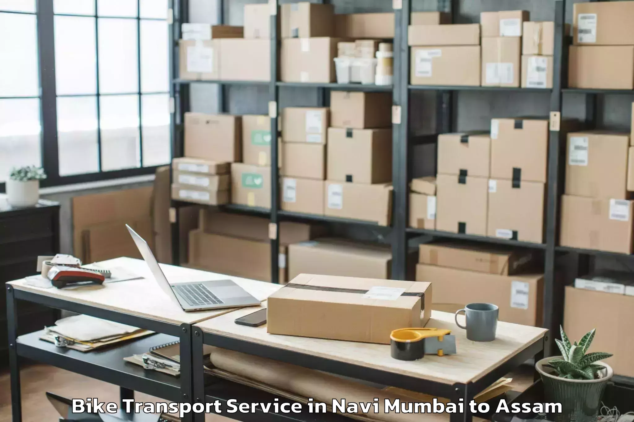 Leading Navi Mumbai to Amguri Bike Transport Provider